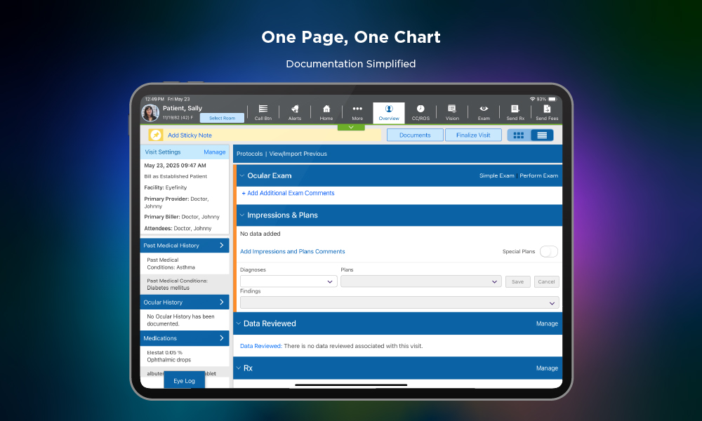 screenshot of Eyefinity Encompass